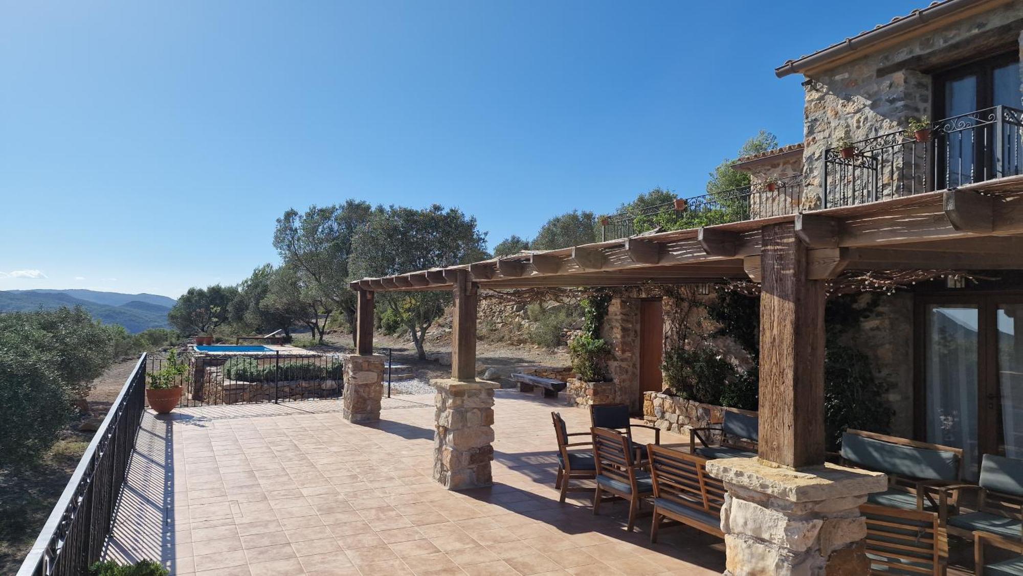 La Cueva De Miravet - Villa De Lujo En La Cima De La Montana Con Vistas Al Mar Cabanes  Exterior foto